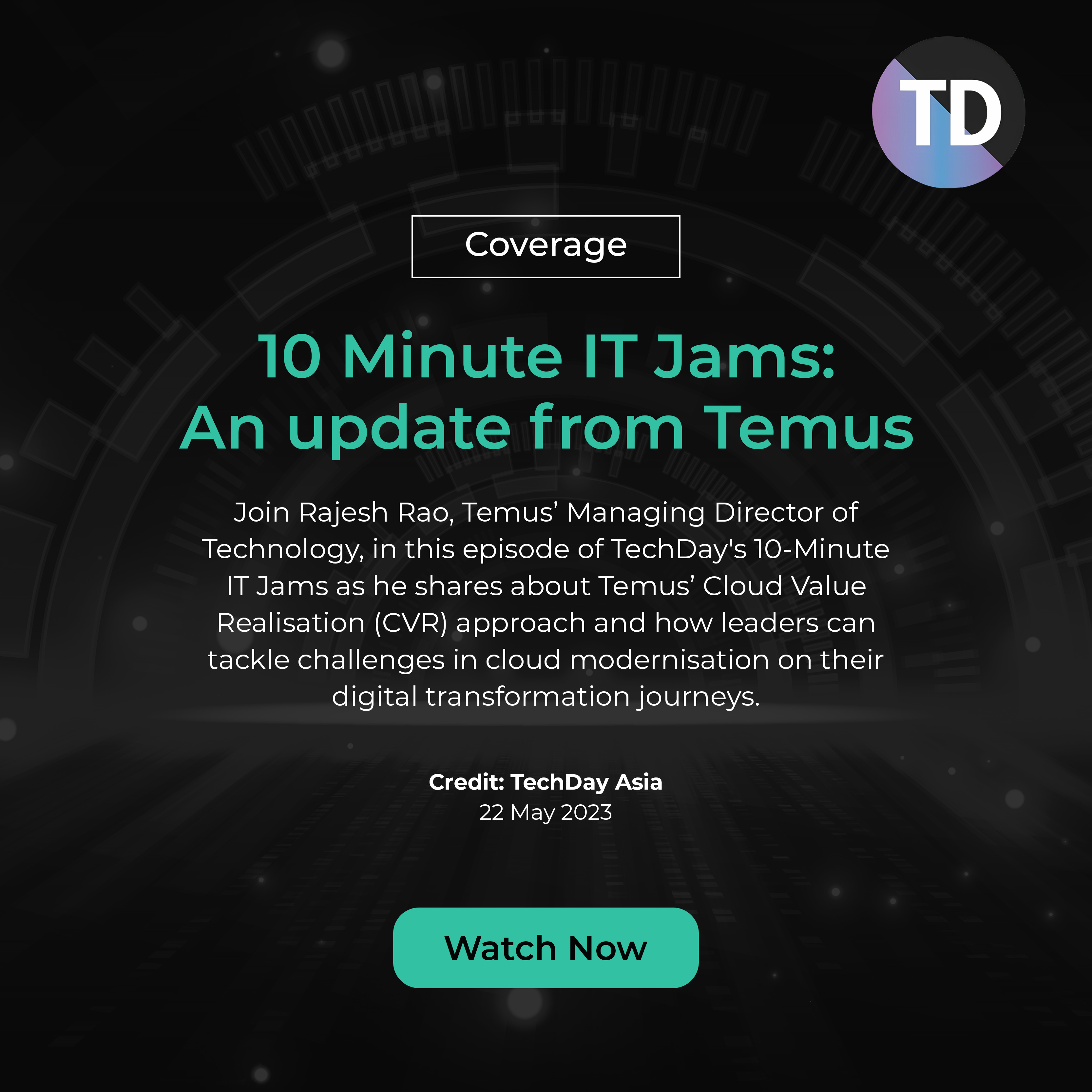Coverage: TechDay Asia's 10 Minute IT Jams (Rajesh)