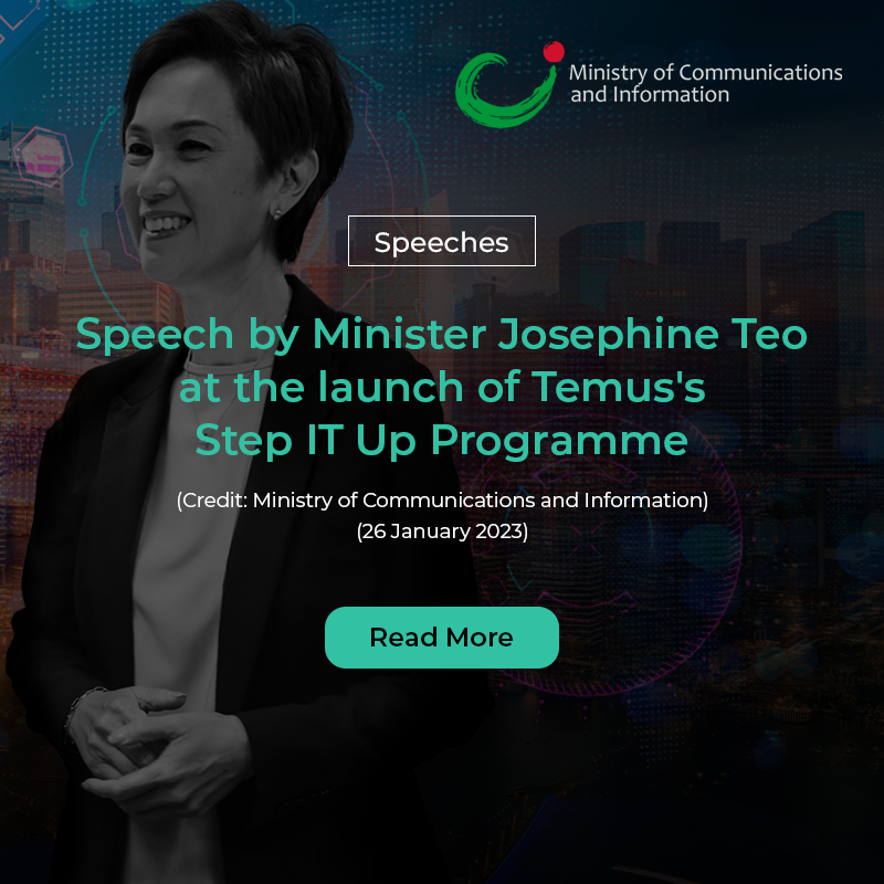 Speeches: Speech by Minister Josephine Teo at the launch of Temus's Step IT Up Programme (MCI)