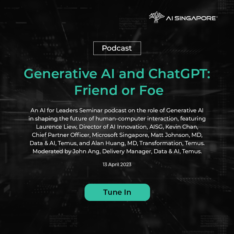 Podcast: AI for Leaders (Generative AI and ChatGPT: Friend or Foe)