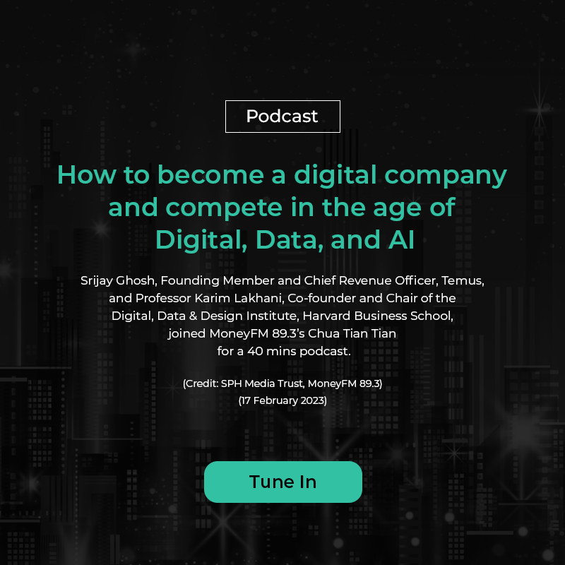 Podcast: How to become a digital co. and compete in the age of digital, data & AI