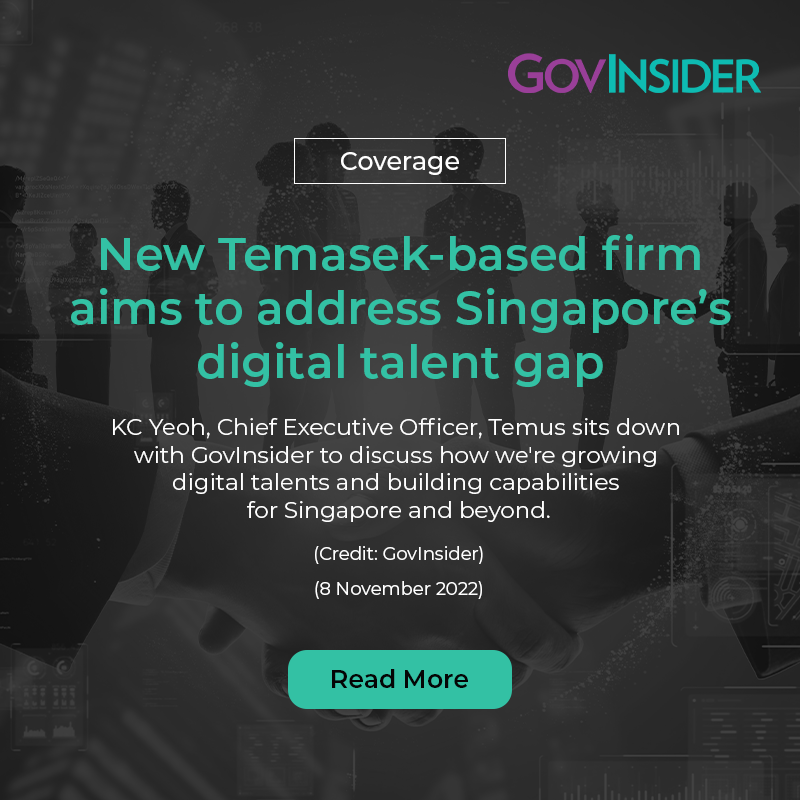 Coverage: New Temasek-based firm aims to address Singapore’s digital talent gap